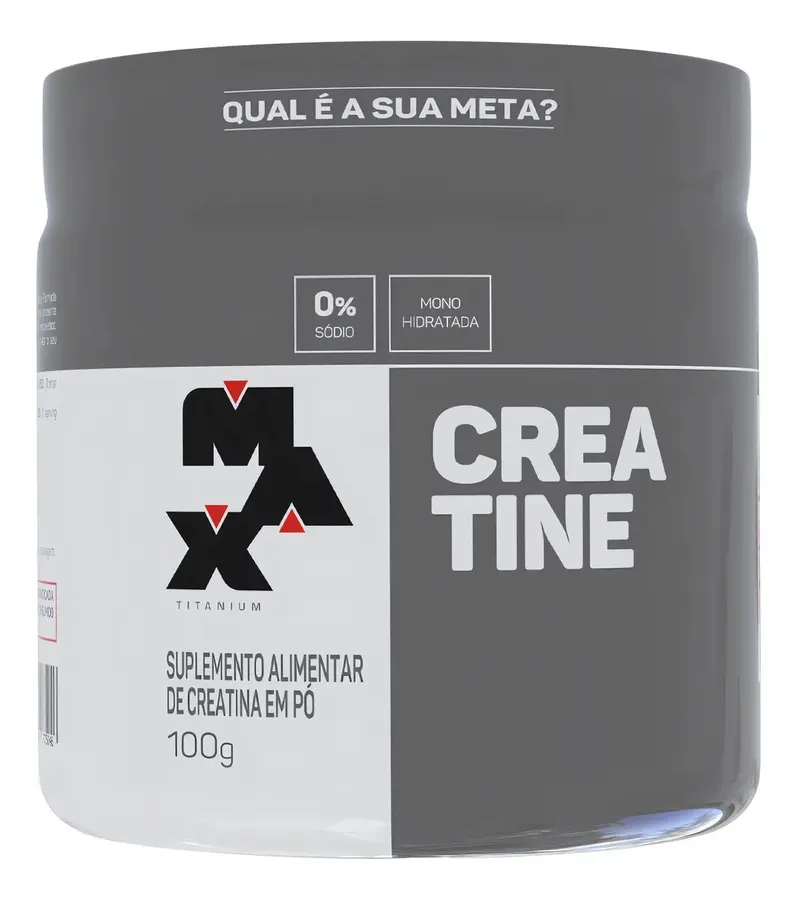 Embalagem de Creatina Pura Monohidratada