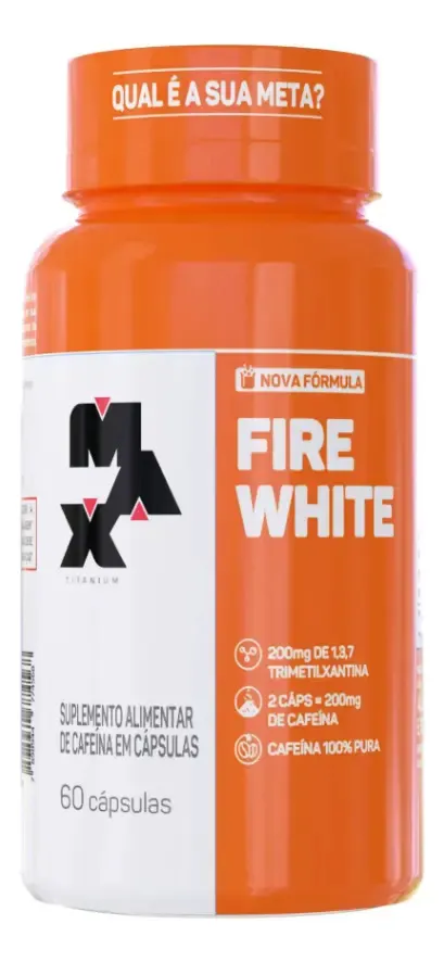 Embalagem de Fire White Termogenico Caps Treino Natural