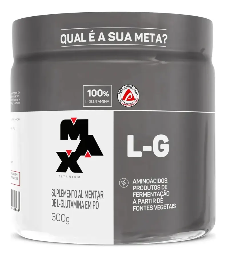 Embalagem de Glutamina L-Glutamina 100% Vegetal Ajinomoto