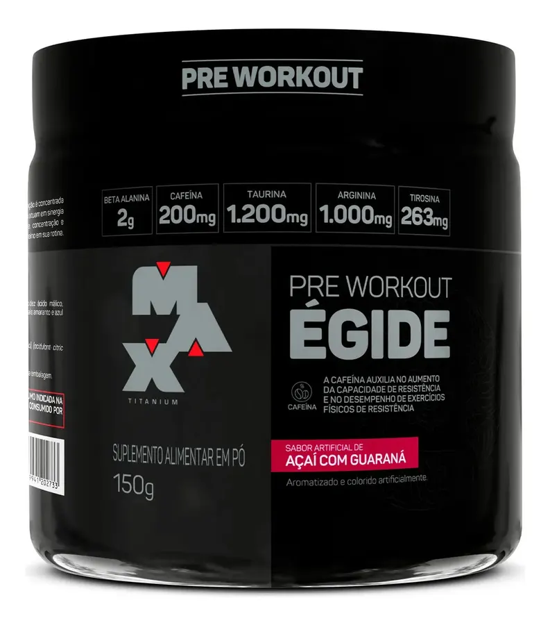 Embalagem de Pre treino Égide