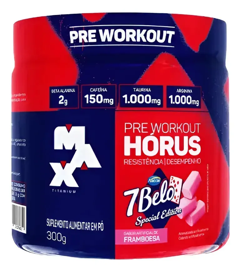 Embalagem de Pre Treino Horus 7belo