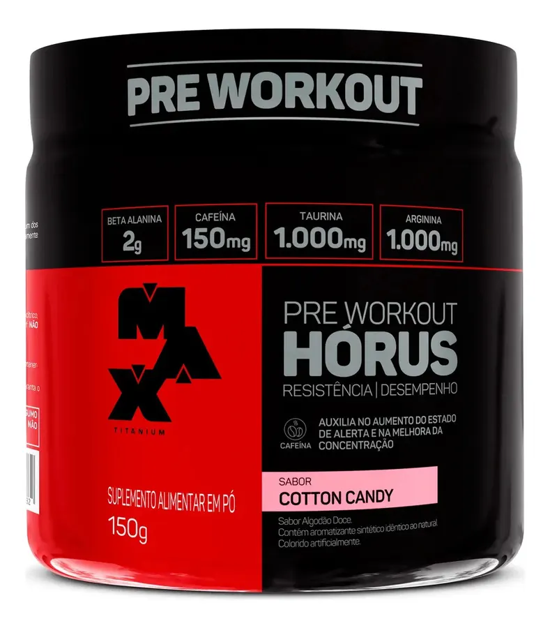 Embalagem de Pré Treino Hórus Energia Sustentada