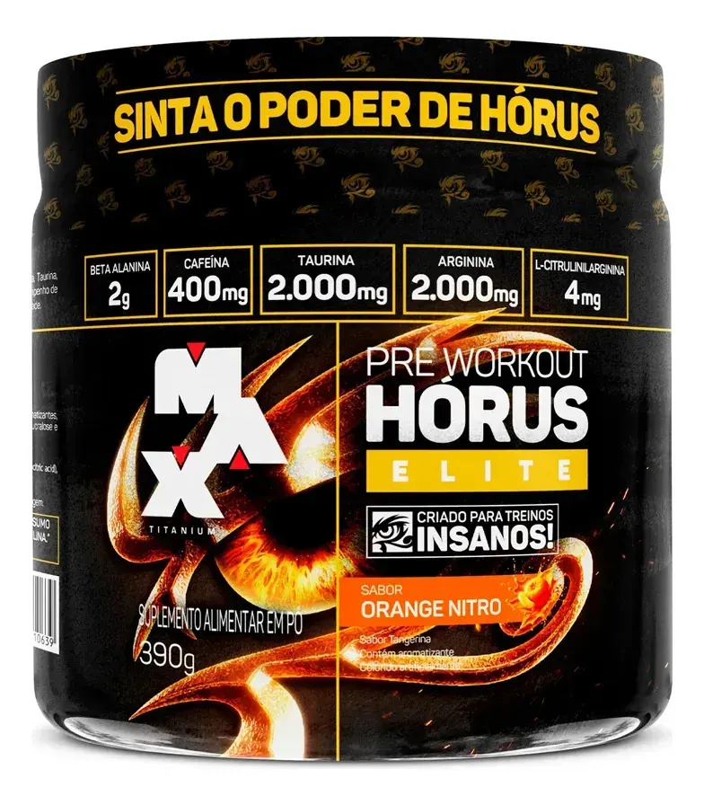 Embalagem de Pre Treino Workout Horus Elite