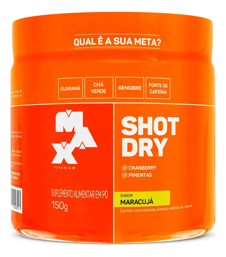 Embalagem de Shot Dry Termogenico E Diurético