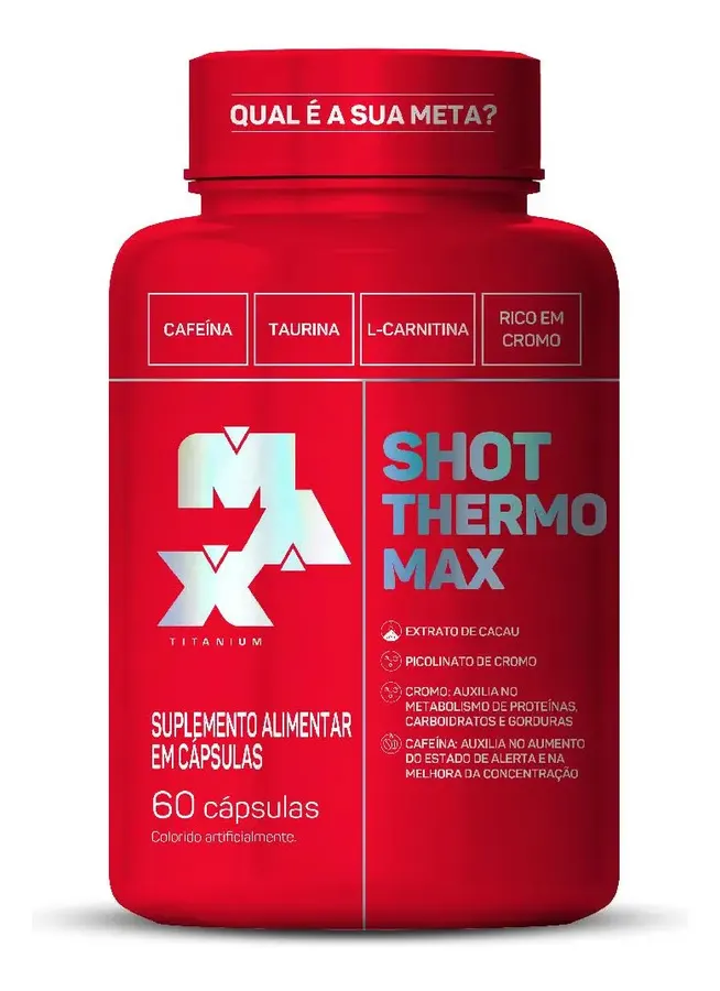 Embalagem de Termogênico Shot Thermo Capsulas Pre Contest