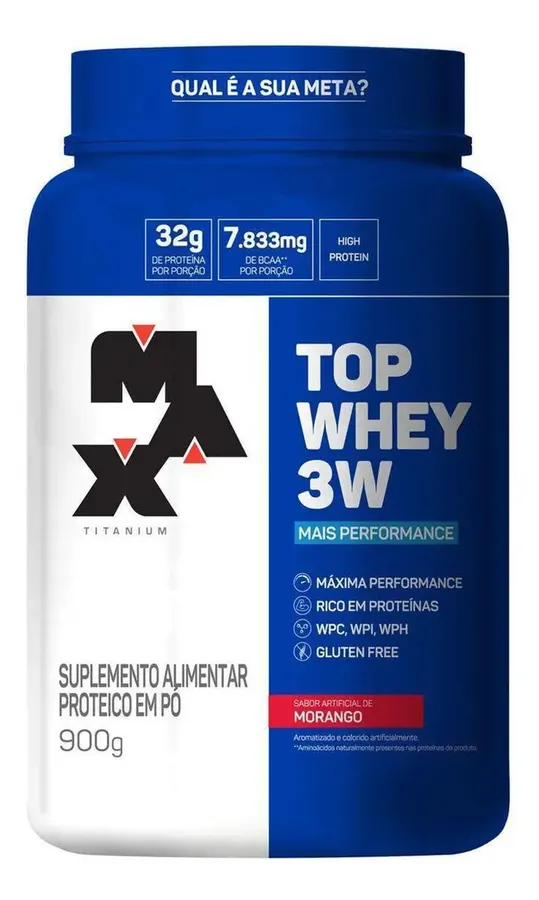 Embalagem de Top Whey 3w Mais Performance