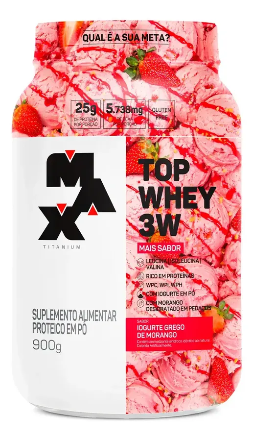 Embalagem de Top Whey 3W Mais Sabor