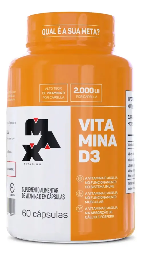 Embalagem de Vitamina D3 Cápsulas Vitamina D