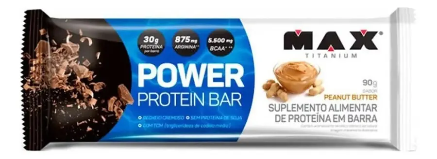 Embalagem de Whey Bar Power Protein Peanut Butter