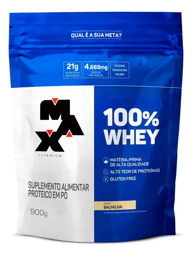 Embalagem de Whey Protein 100% Whey