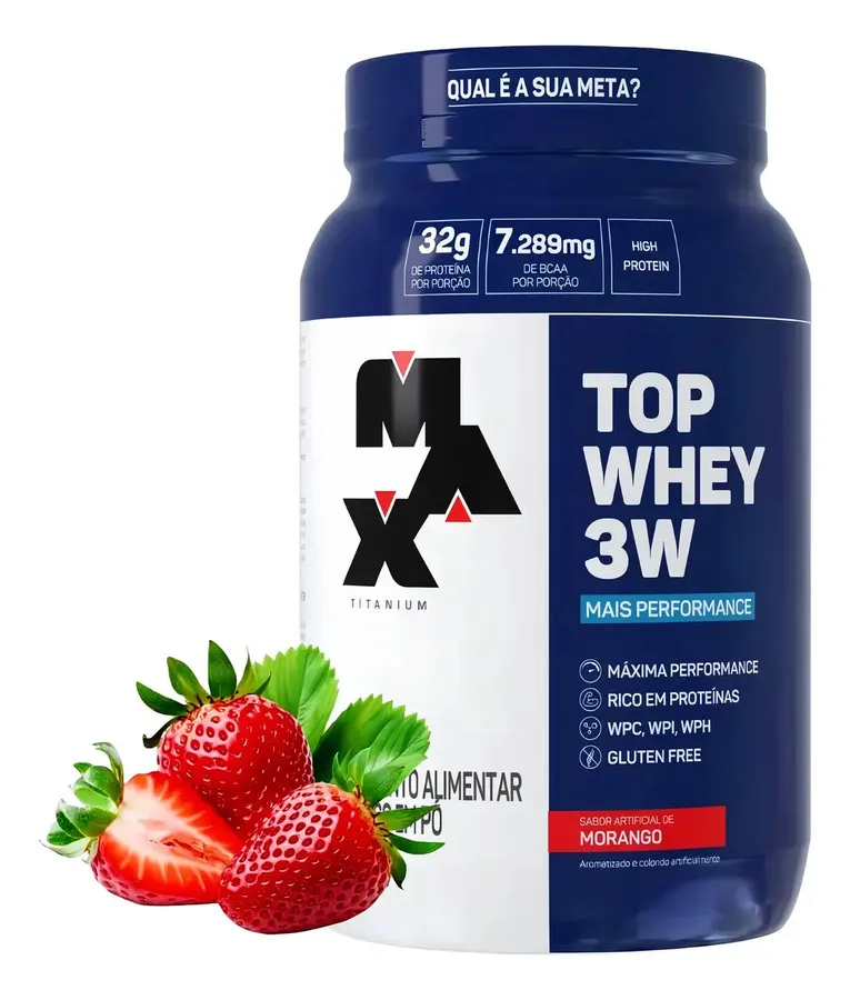 Embalagem de Whey Protein Top 3W