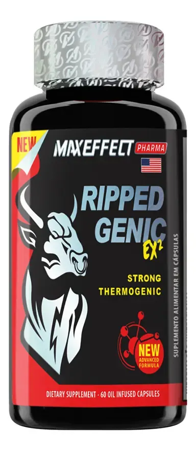 Embalagem de Termogênico RippedGenic Pharma Cápsulas