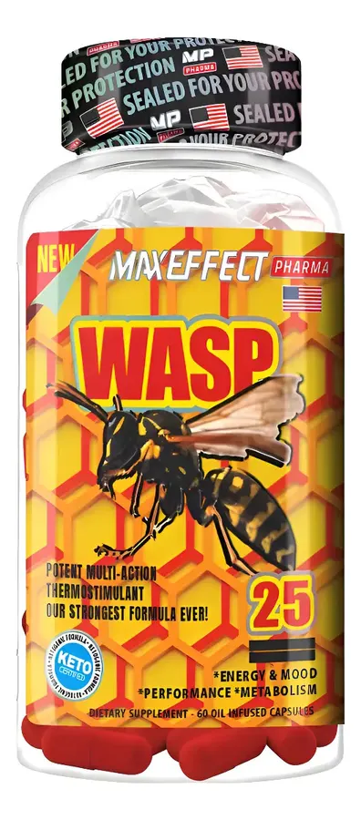 Embalagem de Wasp Termogênico Ultra Potente Caps