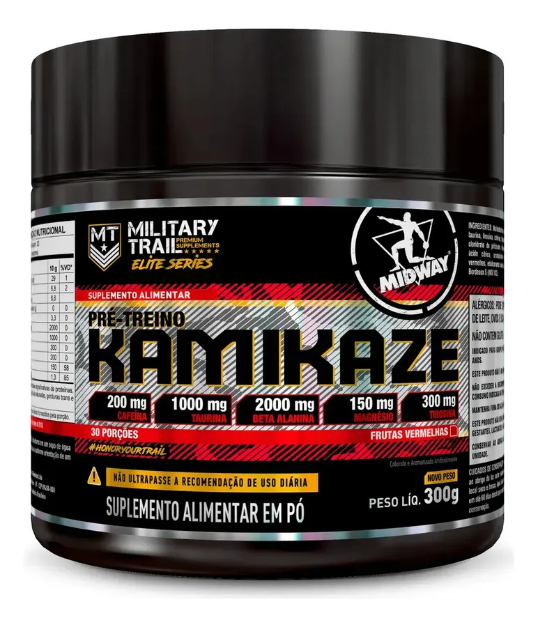 Embalagem de Pré Treino Kamikaze