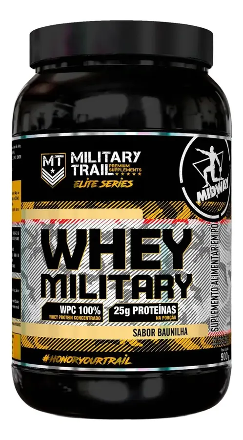 Embalagem de Whey Protein Military Labs Proteína