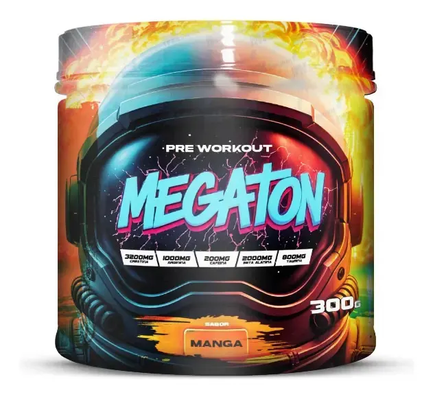 Embalagem de Pre Treino Megaton