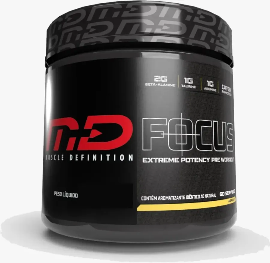 Embalagem de Focus Pré Treino