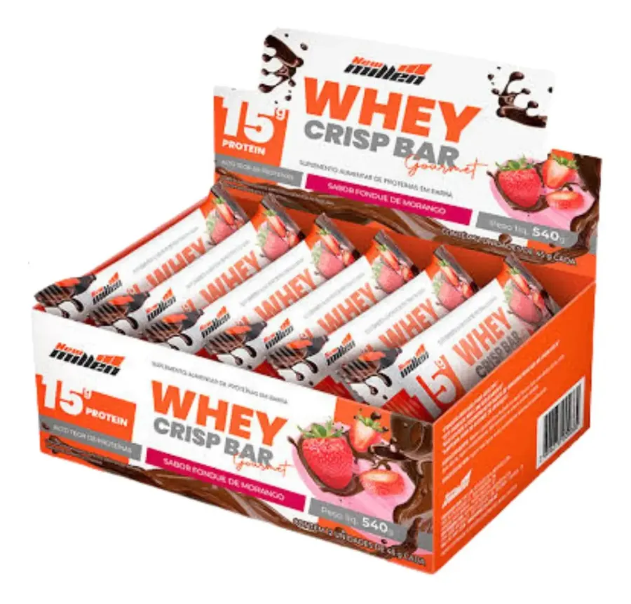 Embalagem de Barras Whey Crisp Gourmet