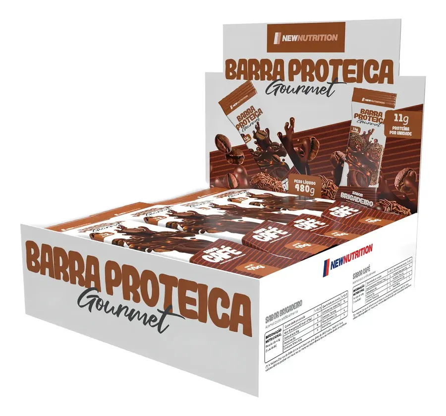 Embalagem de Barra Proteína Proteica Gourmet