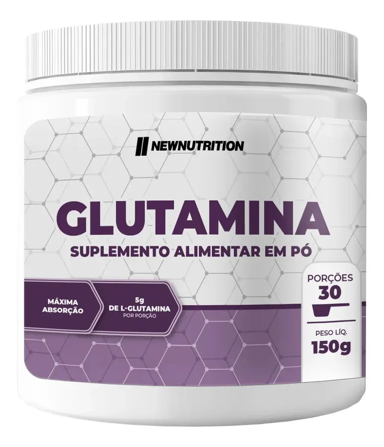 Embalagem de Glutamina 100% Pura