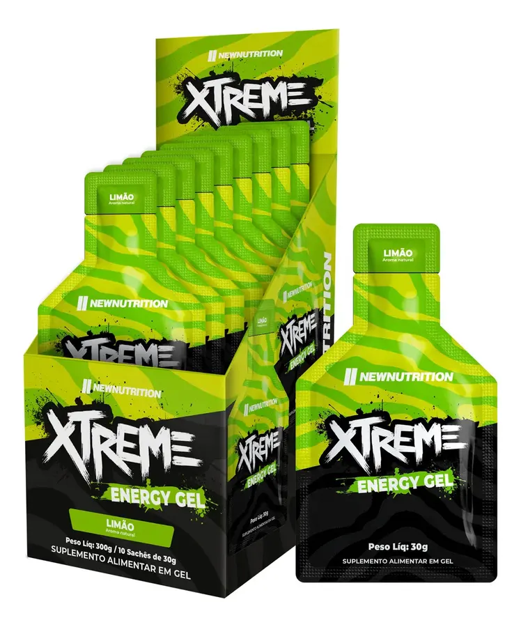 Embalagem de Pré Treino Carboidrato Gel Xtreme Sachês