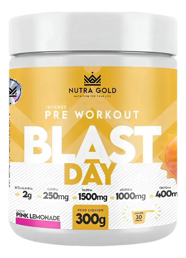 Embalagem de Pre Workout Blast Day