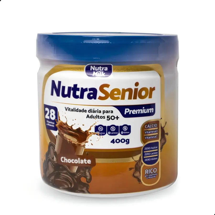 Embalagem de Multivitamínico NutraSenior Premium Sem Glúten