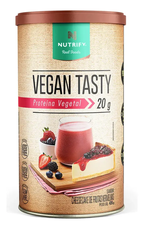 Embalagem de Proteína Vegan Tasty