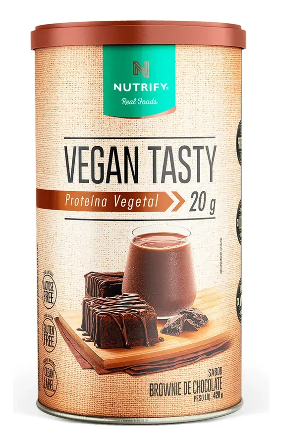 Embalagem de Proteína Vegetal Vegan Tasty