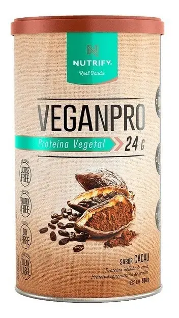 Embalagem de Whey Vegano Isolado Vegan Pro Proteina Vegetal