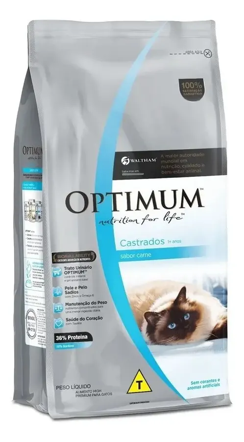 Embalagem de Ração Seca Gato Adulto Castrado