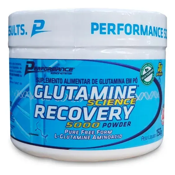 Embalagem de Glutamina Pura Recovery