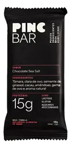 Embalagem de Barra Proteína Chocolate Sea Salt Sem Açúcar