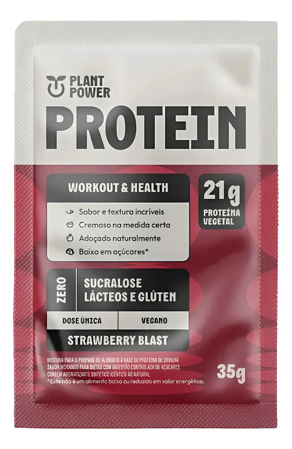 Embalagem de Proteína Vegana Sem Glúten