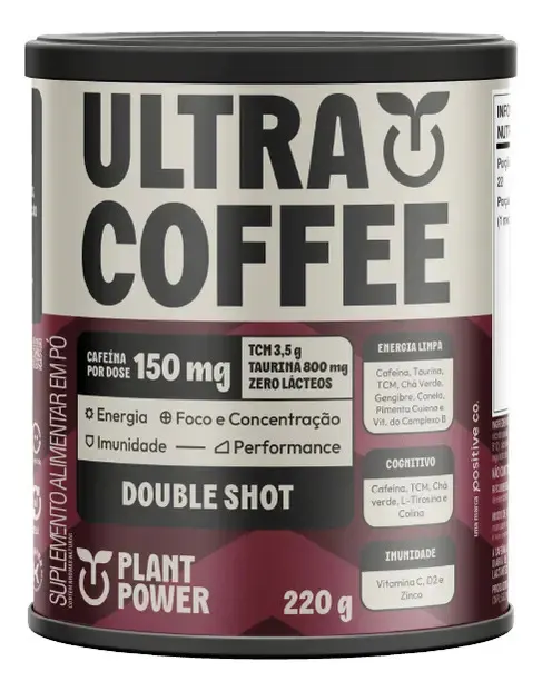 Embalagem de Ultracoffee Termogênico Vegano Caféina