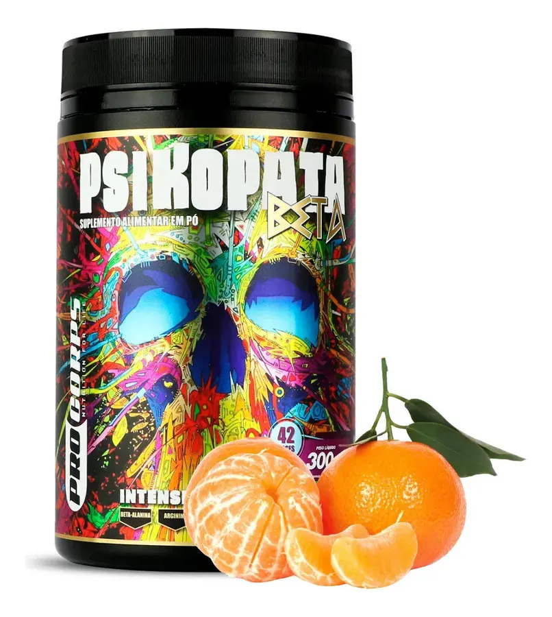 Embalagem de Pré Treino Alta Energia Foco Cafeína Beta Alanina Performance Treino