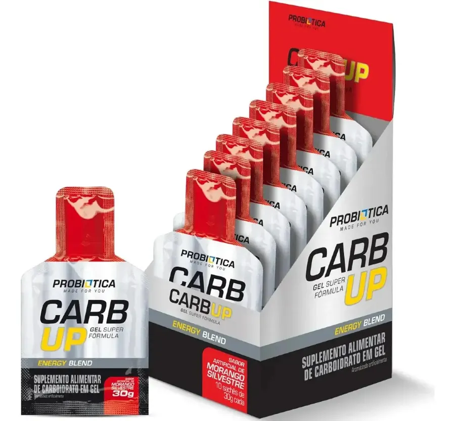 Embalagem de Carb Up Gel Sachês