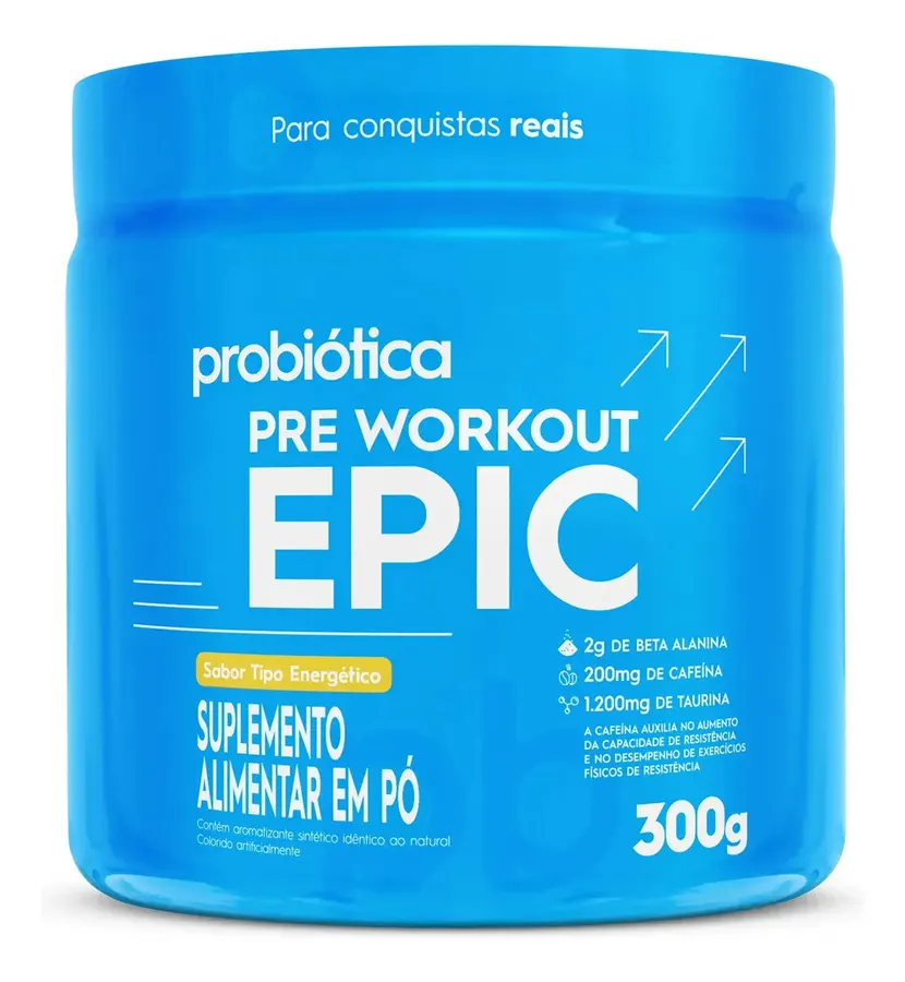 Embalagem de Pré Treino Epic Pré Workout