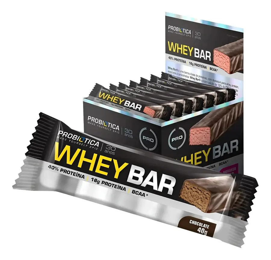 Embalagem de Whey Bar