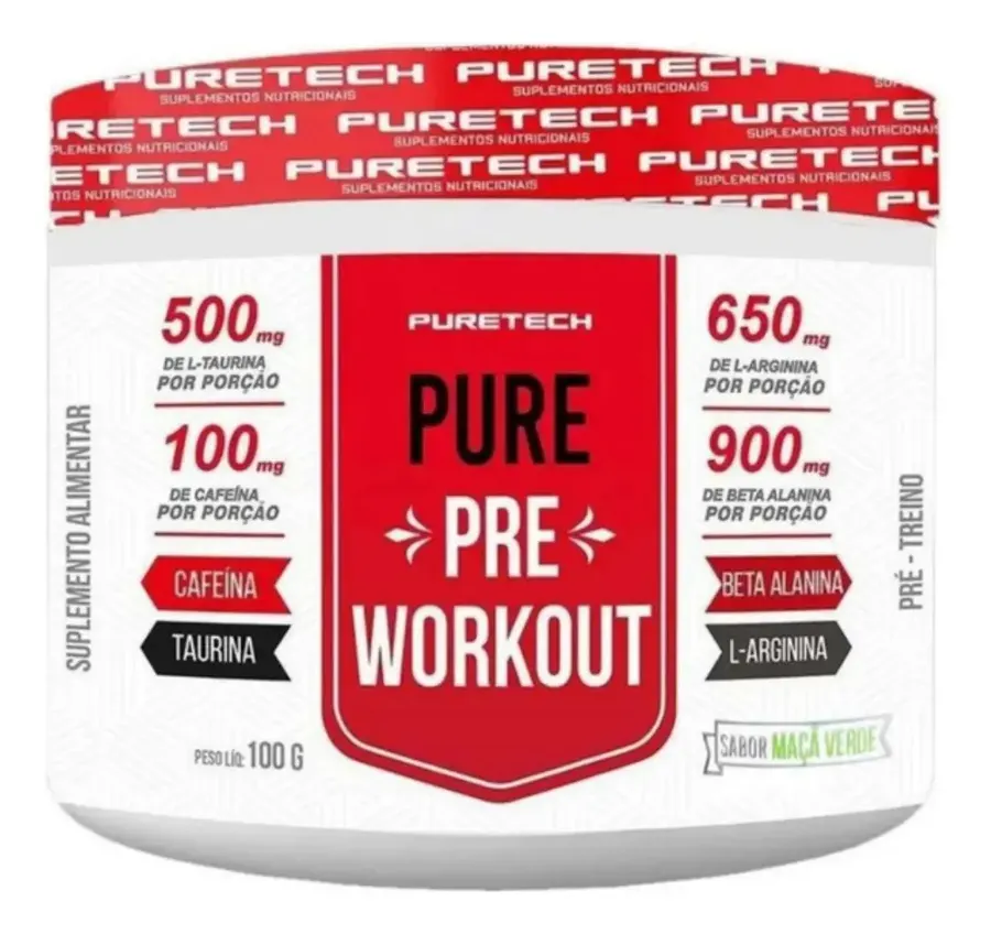 Embalagem de Pure Pré Treino