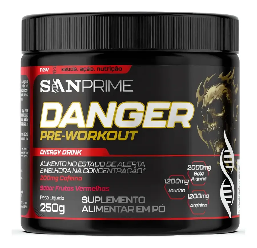 Embalagem de Danger Beta Alanina Taurina