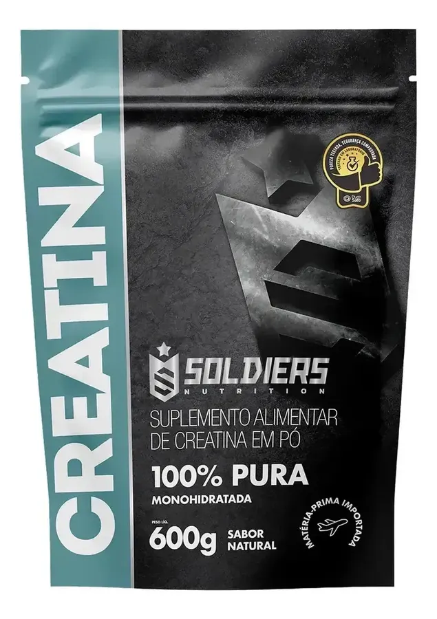 Embalagem de Creatina Monohidratada 100% Pura