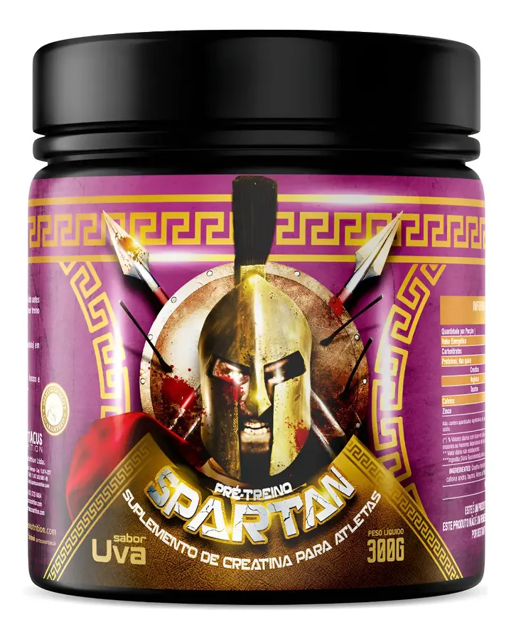 Embalagem de Pre Treino Spartan Sem Gluten