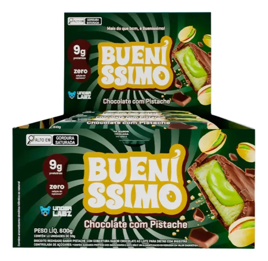 Embalagem de Barra Bueníssimo Zero Açúcar