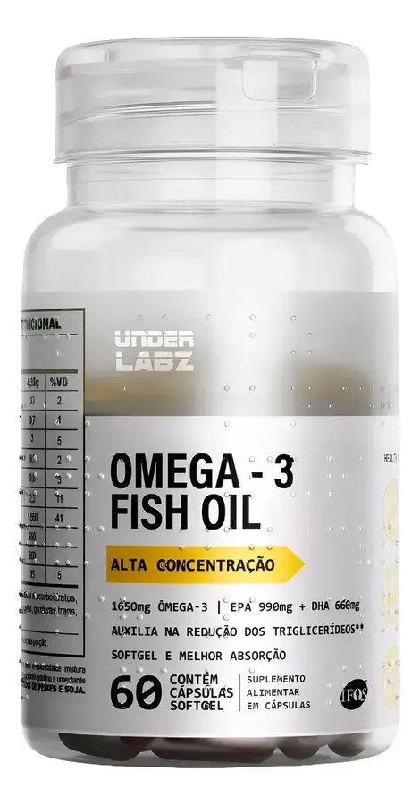 Embalagem de Ômega Fish Oil Ifos Epa Dha Cápsulas Omega Ifos