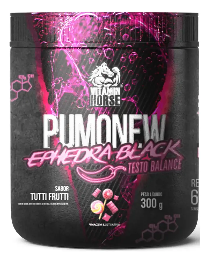 Embalagem de Pré Treino Pumonew Ephedra Premium