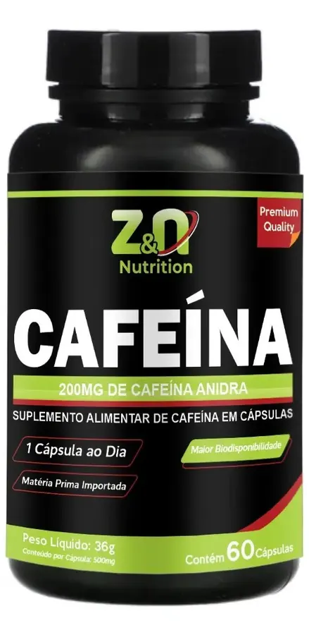 Embalagem de Cafeína Capsulas