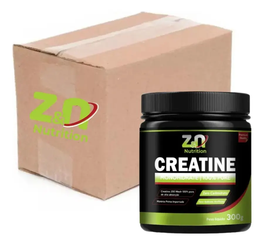 Embalagem de Creatina 100% Pura Monohidratada